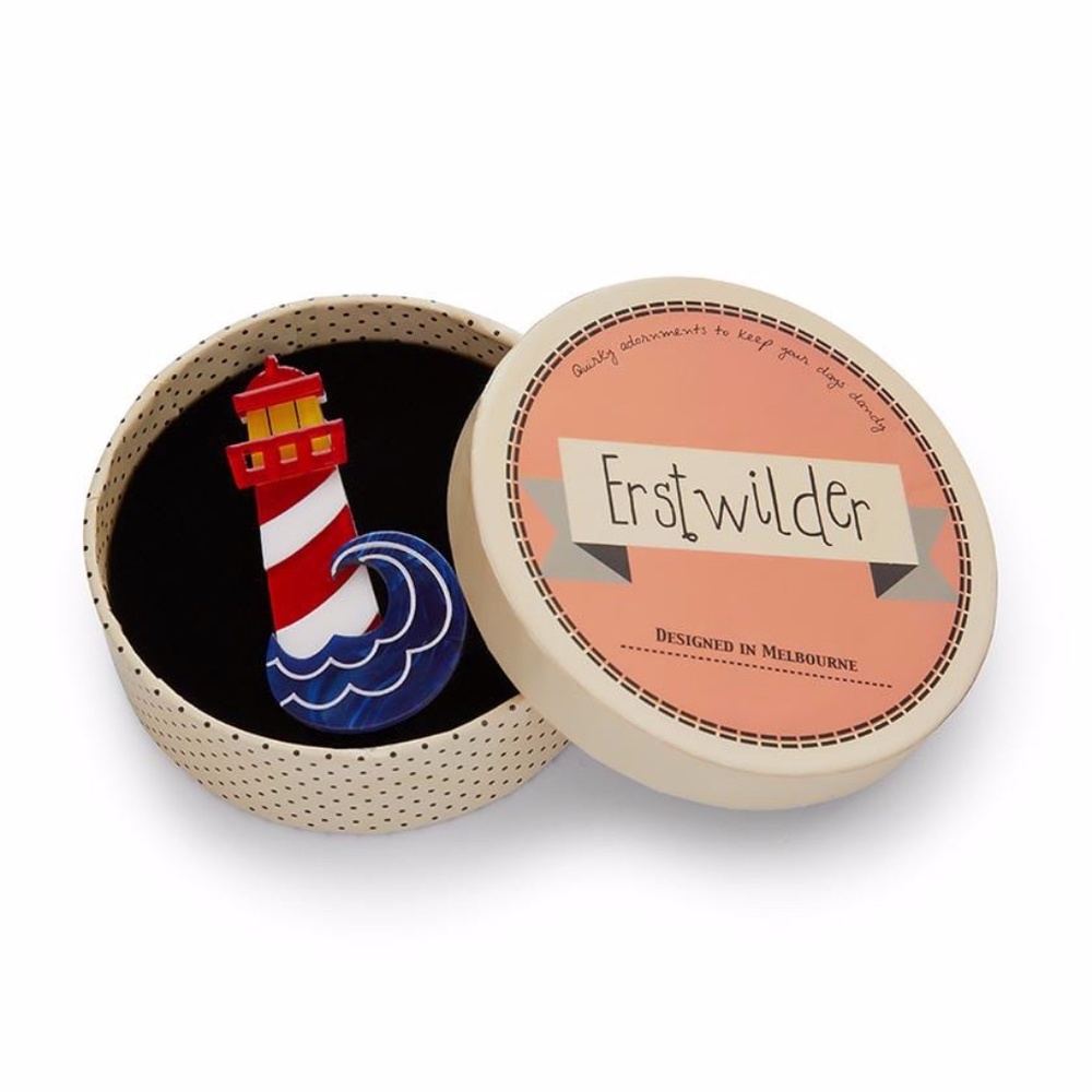 Round The Twist Brooch by Erstwilder